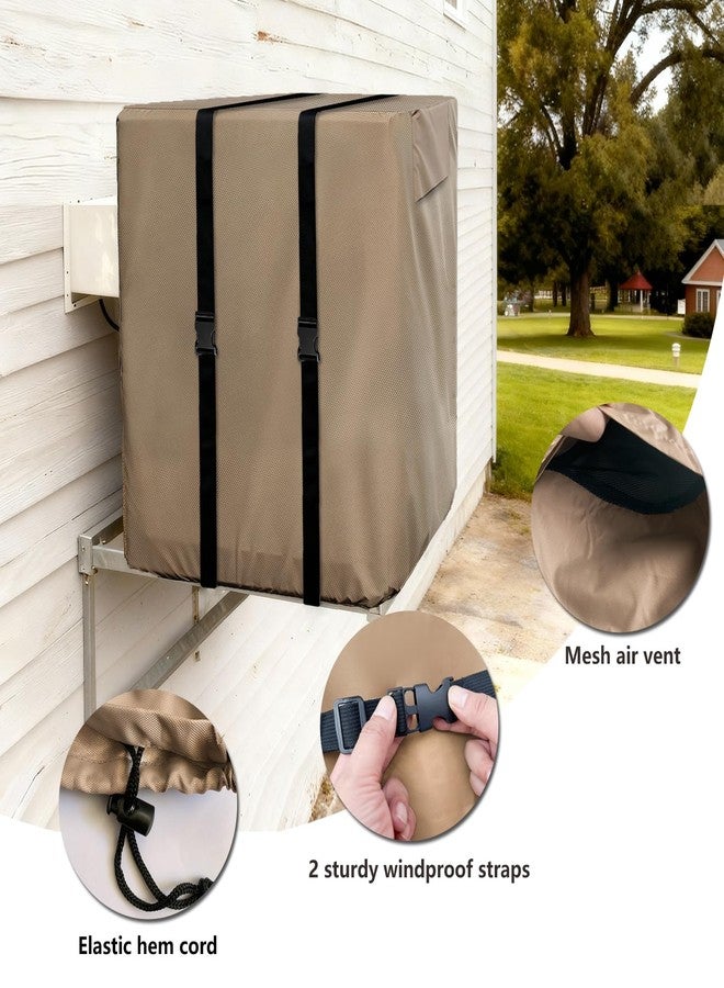 Alickwang Side Draft Evaporative Cooler Cover,Heavy Duty 600D Rain and Snow Protection Swamp Cooler Cover,Equipped with 2 Bayonet Straps, for Side Draft Swamp Cooler Weatherproof Covers,34"W x 34"D x 36"H - Image 4